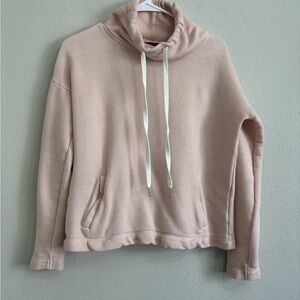 Banana Republic S/P High Long Sleeve Hoodie Women Dusty Rose